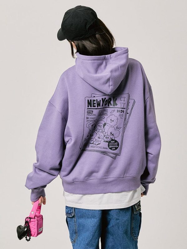 BT21 - HOODED SWEATSHIRT 2024 F W CITY EDITION Sale
