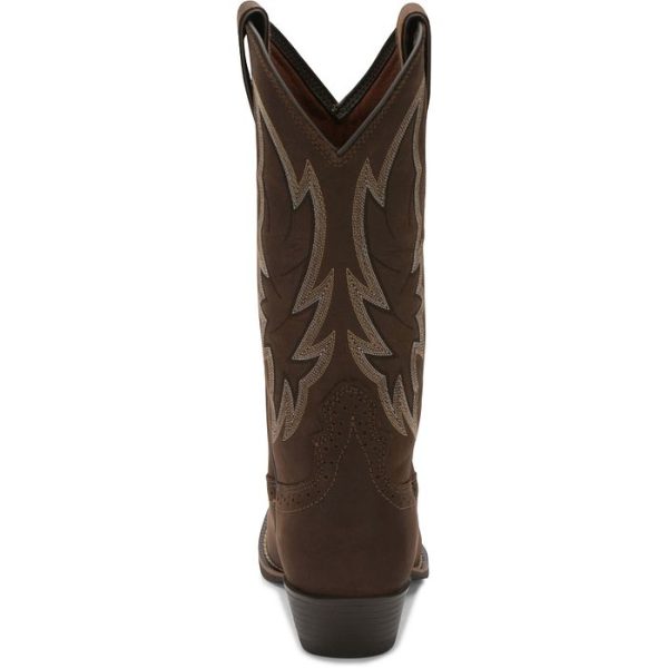 Justin Boots Women S Carlita Rodeo Chocolate B Square Boot For Discount - Image 5