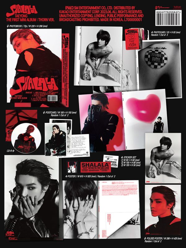 NCT TAEYONG - SHALALA 1ST MINI ALBUM THORN VER. For Sale - Image 2