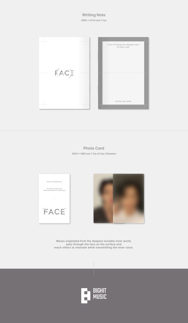 BTS JIMIN - FACE 1ST SOLO ALBUM WEVERSE ALBUM VER. For Cheap - Image 5