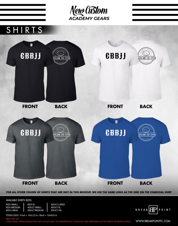 Council Bluffs Brazilian Jiu-Jitsu Academy Shirts #1260 B Online Sale