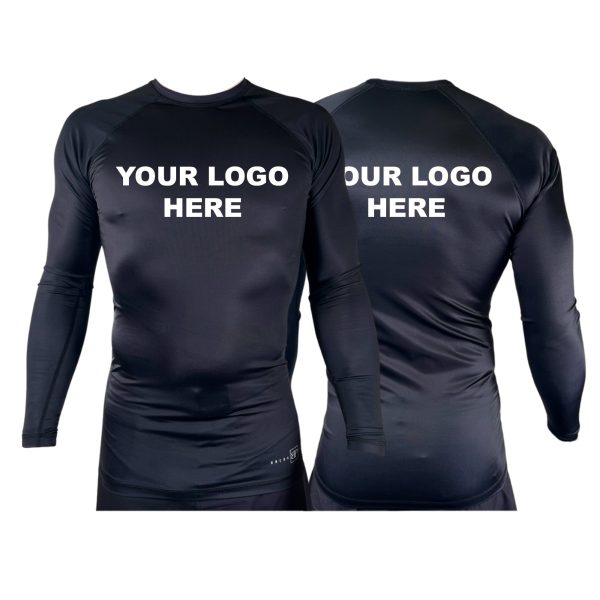 Amag Colorado All Black Custom Rash Guards Long Sleeves #1222 B For Sale - Image 2