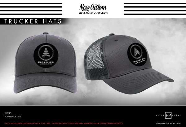 Ascend Jiu-Jitsu Academy Trucker Hat #1332 A Discount