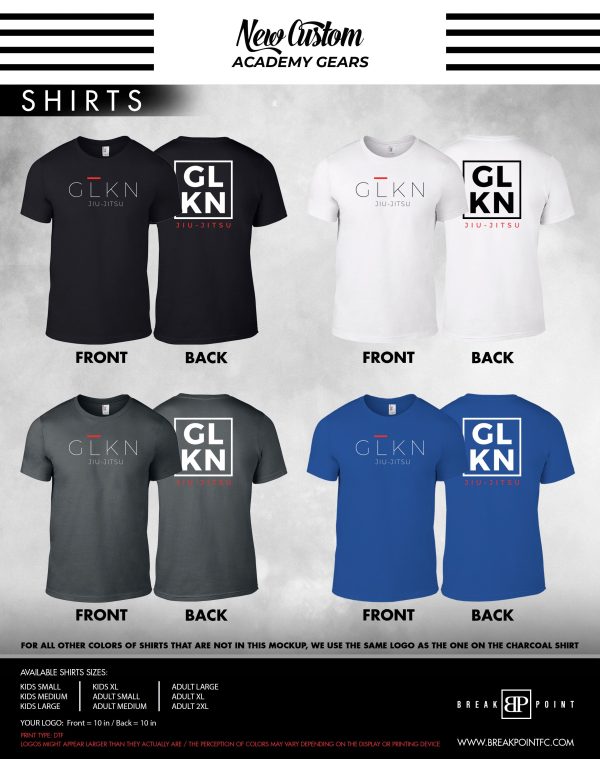 Gracie Lake Norman Next Level Academy Shirts #1330 A on Sale