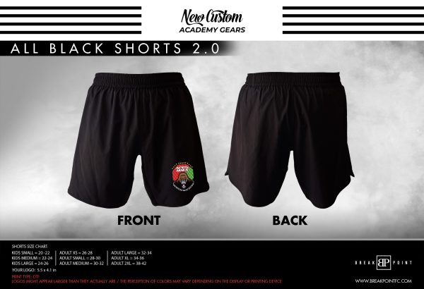 Apes All Black Custom Shorts 2.0 #1331 A Hot on Sale