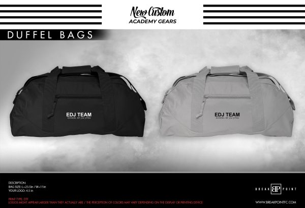EDJ School of Jiu Jitsu Academy Duffel Bags #220 Fashion