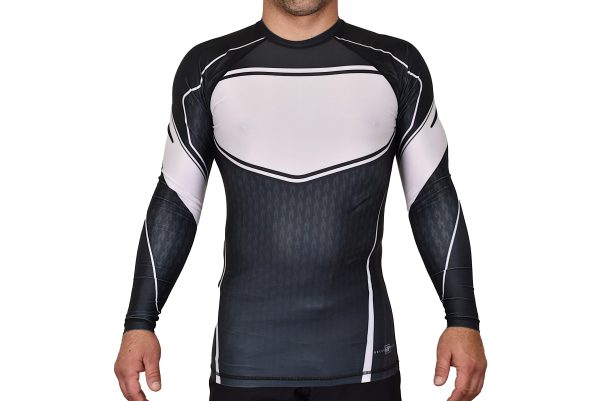 Bowerhouse MMA Academy Rash Guards Black White #1337 on Sale - Image 2