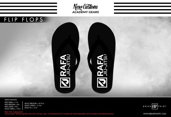 Rafa Jiu Jitsu Academy Flip Flops #463 B Online now