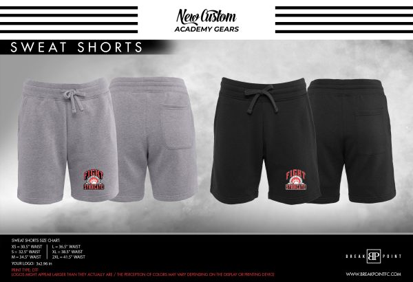 Fight Syndicate Academy Sweat Shorts #861 B Hot on Sale