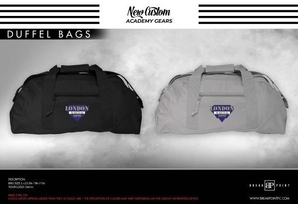 London Martial Arts Academy Duffel Bags #661 Online now
