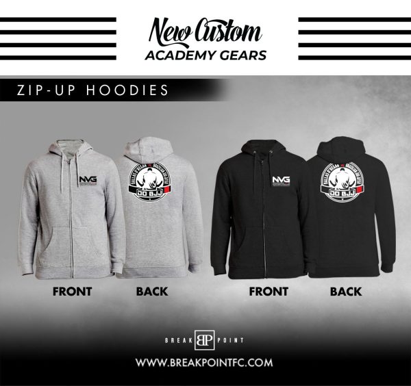 Dallas O’Regan Brazilian Jiu Jitsu Academy Zip-Up Hoodies #1305 A Online now