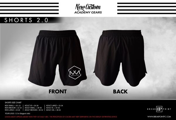 Cove Jiu Jitsu All Black Custom Shorts 2.0 #1080 For Sale