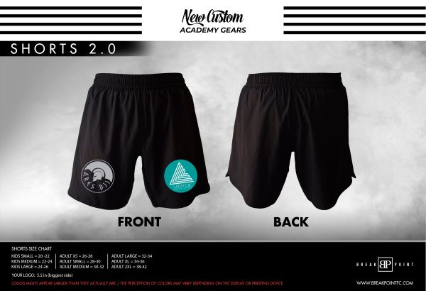 Logica Jiu-Jitsu All Black Custom Shorts 2.0 #1054 For Cheap