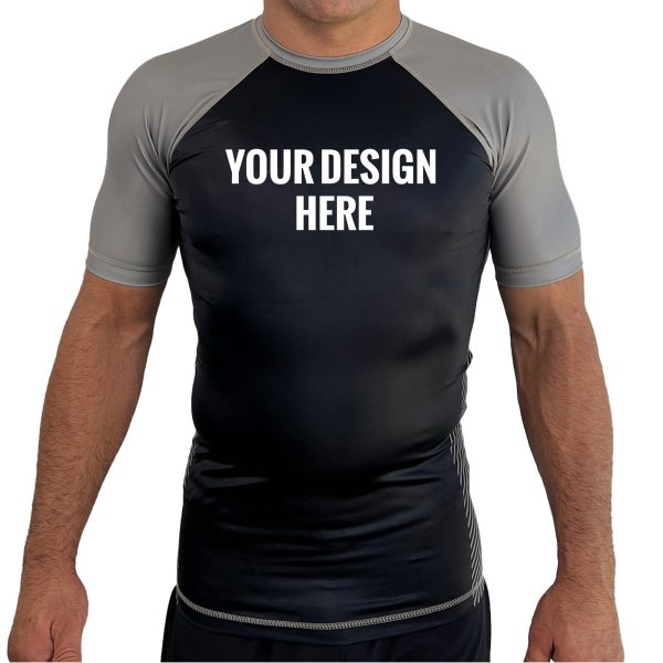 Combat Arts Strength and Conditioning All Black Ranked KIDS Short Sleeve Rash Guards #810 Discount - Image 4
