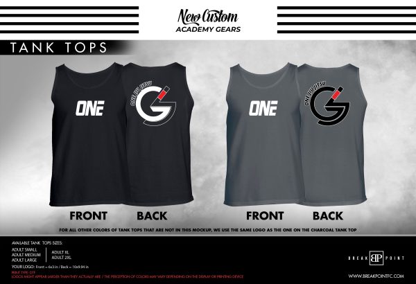 One Jiu Jitsu Academy Tank Tops #1322 A Online Hot Sale