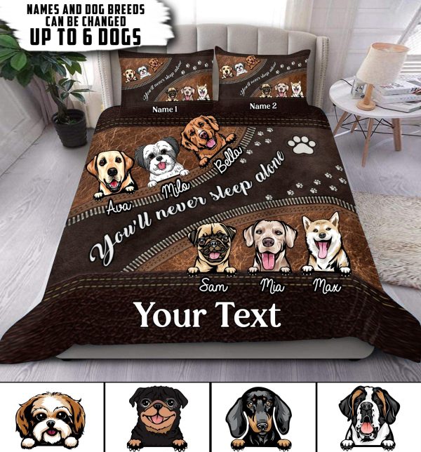 Dog Personalized Bedding Set, Personalized Gift for Dog Lovers, Dog Dad, Dog Mom - BD048PS04 Online Sale