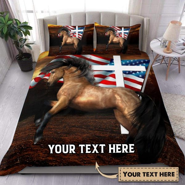 Personalized Horse Bedding Set, Personalized Gift for Horse Lovers - BD166PS06 Online Sale